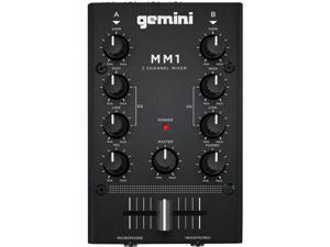 Gemini MM1 2 Channel Analog Mini DJ Mixer Gemini MM1 2 Channel Analog Mini DJ Mixer