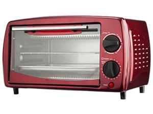 Brentwood 4-Slice Toaster Oven, Red Brentwood 4-Slice Toaster Oven, Red