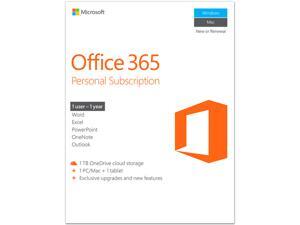 Microsoft Office 365 Personal 1 Year Product Key Card - PC or Mac Microsoft Office 365 Personal 1 Year Product Key Card - PC or Mac