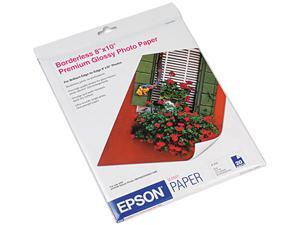 Epson S041465 Premium Photo Paper 8" x 10" - High Gloss - 92 Brightness - 20 Sheet - White Epson S041465 Premium Photo Paper 8" x 10" - High Gloss - 92 Brightness - 20 Sheet - White