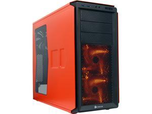Corsair Graphite Series 230T CC-9011038-WW Orange on Black with ORANGE LED fans Steel ATX Mid Tower Computer Case Corsair Graphite Series 230T CC-9011038-WW Orange on Black with ORANGE LED fans Steel ATX Mid Tower Computer Case