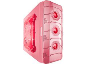 APEVIA X-CRUISER3 X-CRUISER3-PK Black Steel ATX Mid Tower Computer Case w/ Side Window-Pink APEVIA X-CRUISER3 X-CRUISER3-PK Black Steel ATX Mid Tower Computer Case w/ Side Window-Pink