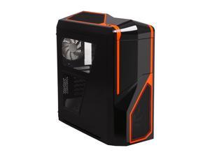 NZXT Phantom 410 Series CA-PH410-B3 Black/Orange Steel / Plastic ATX Mid Tower Orange Trim Computer Case NZXT Phantom 410 Series CA-PH410-B3 Black/Orange Steel / Plastic ATX Mid Tower Orange Trim Computer Case