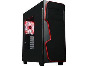 Rosewill GUNGNIR ATX Mid Tower Gaming Computer Case, supports up to 400 mm long VGA Card, comes with three fans pre-installed - Front 120 mm Fan x 2, Rear 120 mm Fan x1 Rosewill GUNGNIR ATX Mid Tower Gaming Computer Case, supports up to 400 mm long VGA Card, comes with three fans pre-installed - Front 120 mm Fan x 2, Rear 120 mm Fan x1