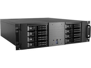 iStarUSA D-380HN Black Aluminum 3U Rackmount Compact 8x 3.5" Bay Trayless Hotswap microATX Chassis iStarUSA D-380HN Black Aluminum 3U Rackmount Compact 8x 3.5" Bay Trayless Hotswap microATX Chassis