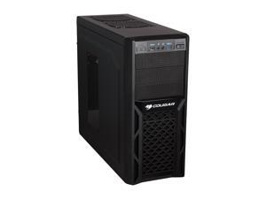 COUGAR Solution Black Steel ATX Mid Tower Computer Case with 12cm COUGAR TURBINE HYPER-SPIN Bearing Silent Fan and USB 3.0 COUGAR Solution Black Steel ATX Mid Tower Computer Case with 12cm COUGAR TURBINE HYPER-SPIN Bearing Silent Fan and USB 3.0