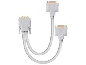 Belkin F2CM036B01 White one 29 pin combined DVI to two 29 pin combined DVI Cable M-F Belkin F2CM036B01 White one 29 pin combined DVI to two 29 pin combined DVI Cable M-F