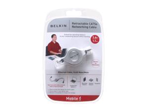 BELKIN A3L791v3.7-RTC 3.6 FT Cat 5E Black Retractable Networking Cable, RJ45/RJ45 BELKIN A3L791v3.7-RTC 3.6 FT Cat 5E Black Retractable Networking Cable, RJ45/RJ45