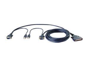 BELKIN 12 ft. OmniView ENTERPRISE Series Dual-Port KVM Cable, USB F1D9401-12 BELKIN 12 ft. OmniView ENTERPRISE Series Dual-Port KVM Cable, USB F1D9401-12