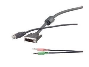 BELKIN OmniView KVM Cables for SOHO Series with Audio, 6ft USB/DVI BELKIN OmniView KVM Cables for SOHO Series with Audio, 6ft USB/DVI