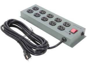 BELKIN F9D1000-15 15 ft. 10 Outlets 885 Joules Metal SurgeMaster BELKIN F9D1000-15 15 ft. 10 Outlets 885 Joules Metal SurgeMaster