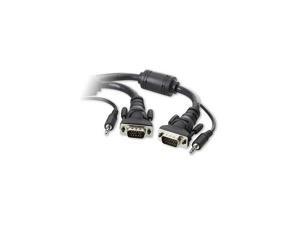 Belkin F3X1982-10 10 ft. HD-15 Male to HD-15 Male With 3.5mm Audio Cable Belkin F3X1982-10 10 ft. HD-15 Male to HD-15 Male With 3.5mm Audio Cable