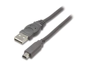 Belkin F3U138-10 10 ft. Gray Pro Series USB 2.0 5-Pin Mini-B Cable Belkin F3U138-10 10 ft. Gray Pro Series USB 2.0 5-Pin Mini-B Cable