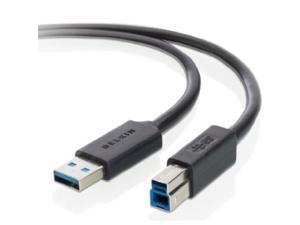 Belkin F3U159B10 10 ft. Black SuperSpeed USB 3.0 A to B Cable Belkin F3U159B10 10 ft. Black SuperSpeed USB 3.0 A to B Cable