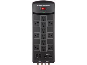 MONSTER 121830-00 (MP EXP 1200 AVU) 6 ft. 12 Outlets 2160 Joules Core Power 1200 USB Surge Suppressor MONSTER 121830-00 (MP EXP 1200 AVU) 6 ft. 12 Outlets 2160 Joules Core Power 1200 USB Surge Suppressor