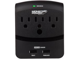 MONSTER 121822-00 (MP EXP 350 USB) 3 Outlets 540 Joules Core Power 350 USB Surge Suppressor MONSTER 121822-00 (MP EXP 350 USB) 3 Outlets 540 Joules Core Power 350 USB Surge Suppressor
