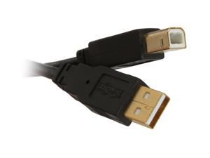 Tripp Lite U022-015 15 ft. Black USB 2.0 Gold A B Device Cable Tripp Lite U022-015 15 ft. Black USB 2.0 Gold A B Device Cable
