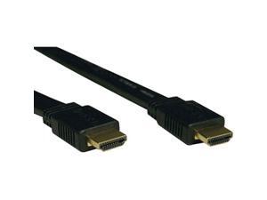 Tripp Lite P568-003-FL 3 ft. Black Flat HDMI Gold Digital Video Cable - HDMI-M / HDMI-M Tripp Lite P568-003-FL 3 ft. Black Flat HDMI Gold Digital Video Cable - HDMI-M / HDMI-M