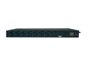 Tripp Lite Metered PDU with ATS, 1.9 kW Single-Phase 120V (16 x 5-15/20R), 2 x L5-20P / 5-20P adapters, 2 x 12 Feet Cords, 1U Rack-Mount, TAA (PDUMH20AT) Tripp Lite Metered PDU with ATS, 1.9 kW Single-Phase 120V (16 x 5-15/20R), 2 x L5-20P / 5-20P adapters, 2 x 12 Feet Cords, 1U Rack-Mount, TAA (PDUMH20AT)