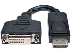 Tripp Lite DisplayPort to DVI Cable Adapter, Converter for DP to DVI-I M/F (P134-000) Tripp Lite DisplayPort to DVI Cable Adapter, Converter for DP to DVI-I M/F (P134-000)