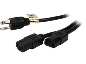 Tripp Lite Model P006-006-2 6 ft. AC Power Splitter Cable NEMA 5-15P 2x IEC-320-C13 Tripp Lite Model P006-006-2 6 ft. AC Power Splitter Cable NEMA 5-15P 2x IEC-320-C13