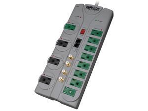 TRIPP LITE TLP1210SATG 10 ft. 12 Outlets 3600 Joules ECO-SURGE Home/Business Theater Surge Suppressor TRIPP LITE TLP1210SATG 10 ft. 12 Outlets 3600 Joules ECO-SURGE Home/Business Theater Surge Suppressor