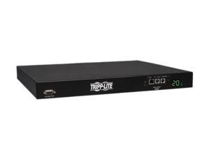 Tripp Lite Switched PDU with ATS, 3.2 - 3.8 kW Single-Phase 200 - 240V Outlets (8 x C13 & 2 x C19), 2 x C20, 12 Feet Cord, 1U Rack-Mount, TAA (PDUMH20HVATNET) Tripp Lite Switched PDU with ATS, 3.2 - 3.8 kW Single-Phase 200 - 240V Outlets (8 x C13 & 2 x C19), 2 x C20, 12 Feet Cord, 1U Rack-Mount, TAA (PDUMH20HVATNET)