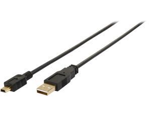 Tripp Lite U030-006 6 ft. Black USB2.0 A to Mini-B Gold Device Cable Tripp Lite U030-006 6 ft. Black USB2.0 A to Mini-B Gold Device Cable