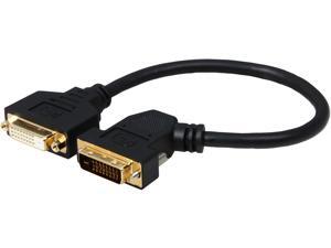 Tripp Lite P562-001-45L Black 1' DVI to DVI M-F 1-ft. DVI Dual Link 45 degree Left Extension Cable Tripp Lite P562-001-45L Black 1' DVI to DVI M-F 1-ft. DVI Dual Link 45 degree Left Extension Cable