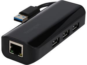 Kensington K33982WW UA3000E 3.0 to 10/100 Fast Ethernet Adapter with 3 USB Ports Hub Kensington K33982WW UA3000E 3.0 to 10/100 Fast Ethernet Adapter with 3 USB Ports Hub