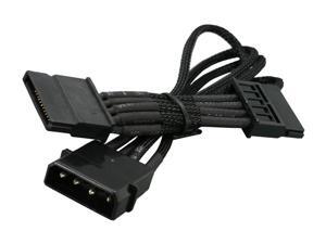 NZXT CB-42SATA 7.87" 4-Pin Molex to 2 SATA Cable NZXT CB-42SATA 7.87" 4-Pin Molex to 2 SATA Cable