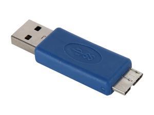 SYBA SY-ADA20084 USB 3.0 Plug Adapter: A Male to Micro B Male SYBA SY-ADA20084 USB 3.0 Plug Adapter: A Male to Micro B Male