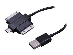 Syba CL-CAB20144 Black USB Charger Sync Cable for iPad 1 & 2, New iPad, iPhone, Samsung Galaxy Tab & All Major Smart Phones Syba CL-CAB20144 Black USB Charger Sync Cable for iPad 1 & 2, New iPad, iPhone, Samsung Galaxy Tab & All Major Smart Phones
