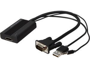 SYBA SD-ADA31040 Plug & Play VGA to HDMI Converter with Audio Support, 1920 x 1080 Resolution Supported SYBA SD-ADA31040 Plug & Play VGA to HDMI Converter with Audio Support, 1920 x 1080 Resolution Supported