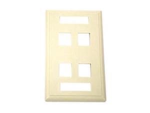 C2G 03713 4Port Keystone Wall Plate Ivoy C2G 03713 4Port Keystone Wall Plate Ivoy