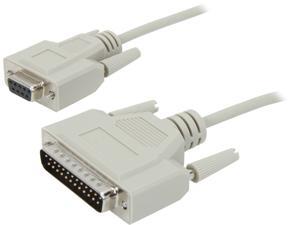 C2G Model 02519 10 ft. DB9 Female to DB25 Male Modem Cable F-M C2G Model 02519 10 ft. DB9 Female to DB25 Male Modem Cable F-M