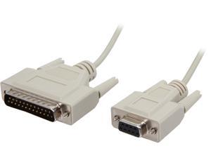 C2G Model 03021 15 ft. DB25 Male to DB9 Female Null Modem Cable M-F C2G Model 03021 15 ft. DB25 Male to DB9 Female Null Modem Cable M-F