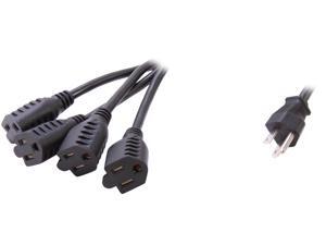 C2G / Cables To Go 29803 1.5 ft. 1 to 4 Power Cord Splitter C2G / Cables To Go 29803 1.5 ft. 1 to 4 Power Cord Splitter