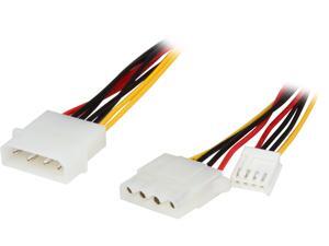 Cables To Go 03164 10" One 5-1/4in to One 3-1/2in with One 5-1/4in Internal Power Y-Cable Cables To Go 03164 10" One 5-1/4in to One 3-1/2in with One 5-1/4in Internal Power Y-Cable