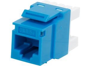 C2G 03796 Cat5E RJ45 UTP Keystone Jack - Blue C2G 03796 Cat5E RJ45 UTP Keystone Jack - Blue