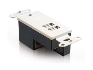 C2G 29345 2-Port USB Superbooster Wall Plate - Receiver C2G 29345 2-Port USB Superbooster Wall Plate - Receiver