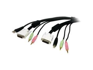 StarTech 6 ft. 4-in-1 USB, DVI, Audio, and Microphone KVM Switch Cable USBDVI4N1A6 StarTech 6 ft. 4-in-1 USB, DVI, Audio, and Microphone KVM Switch Cable USBDVI4N1A6