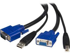 StarTech 10 ft. USB+VGA 2-in-1 KVM Switch Cable SVUSB2N1_10 StarTech 10 ft. USB+VGA 2-in-1 KVM Switch Cable SVUSB2N1_10