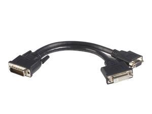 StarTech DMSDVIVGA1 Black 8" M-F LFH 59 Male to Female DVI I VGA DMS 59 Cable StarTech DMSDVIVGA1 Black 8" M-F LFH 59 Male to Female DVI I VGA DMS 59 Cable