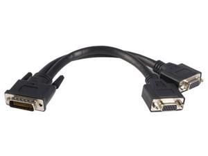 StarTech DMSVGAVGA1 Black 8" LFH 59 Male to Dual Female VGA DMS 59 Cable StarTech DMSVGAVGA1 Black 8" LFH 59 Male to Dual Female VGA DMS 59 Cable