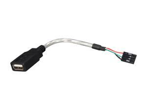 StarTech USBMBADAPT 6in USB 2.0 Cable - USB A Female to USB Motherboard 4 Pin Header F/F StarTech USBMBADAPT 6in USB 2.0 Cable - USB A Female to USB Motherboard 4 Pin Header F/F