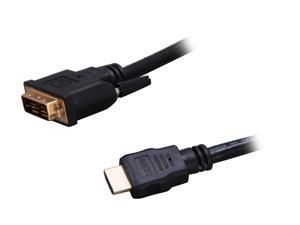 StarTech HDMIDVIMM6 6 ft. Black Connector A: 1 - 19 pin HDMI Connector B: 1 - 19 pin DVI-D (Single Link) HDMI to DVI-D Digital Video Cable M-M StarTech HDMIDVIMM6 6 ft. Black Connector A: 1 - 19 pin HDMI Connector B: 1 - 19 pin DVI-D (Single Link) HDMI to DVI-D Digital Video Cable M-M