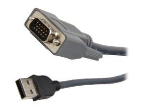 StarTech 10 ft. Ultra-Thin USB VGA 2-in-1 KVM Cable SVUSBVGA10 StarTech 10 ft. Ultra-Thin USB VGA 2-in-1 KVM Cable SVUSBVGA10