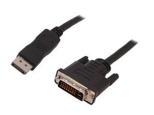 StarTech DP2DVIMM10 10 ft. Black Connector A 1 - DisplayPort Male Connector B 1 - 19 pin DVI-D (Single Link) Male DisplayPort to DVI Video Converter Cable M-M StarTech DP2DVIMM10 10 ft. Black Connector A 1 - DisplayPort Male Connector B 1 - 19 pin DVI-D (Single Link) Male DisplayPort to DVI Video Converter Cable M-M