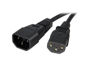 StarTech Model PXT1001 1 ft. Standard Computer Power Cord Extension - C14 to C13 StarTech Model PXT1001 1 ft. Standard Computer Power Cord Extension - C14 to C13